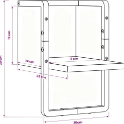 vidaXL Wandplank Muurmontage Ambachtelijk eiken 20 x 25 x 30 cm