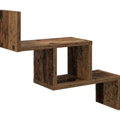 vidaXL Wandplank Oud hout 48 x 15 x 42 cm Bewerkt hout