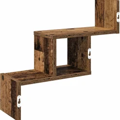 vidaXL Wandplank Oud hout 48 x 15 x 42 cm Bewerkt hout