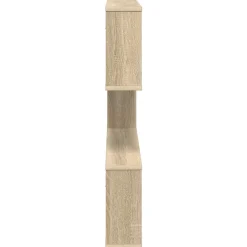 vidaXL Wandplank Sonoma Eiken 122 x 18 x 60 cm Bewerkt hout