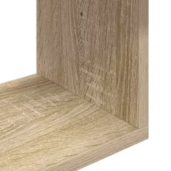vidaXL Wandplank Sonoma Eiken 80 x 12 x 79,5 cm Bewerkt hout