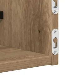 vidaXL Wandplank 2 st Artisan Eiken 60 x 16 x 14 cm