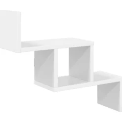 vidaXL Wandplank Wit 48 x 15 x 42 cm Bewerkt hout