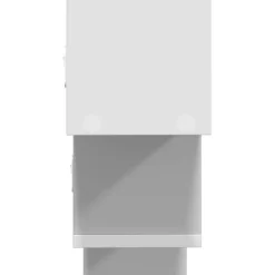 vidaXL Wandplank Wit 48 x 15 x 42 cm Bewerkt hout