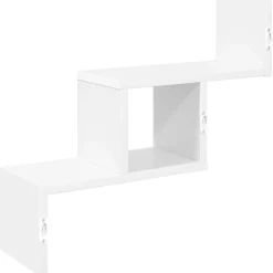 vidaXL Wandplank Wit 48 x 15 x 42 cm Bewerkt hout