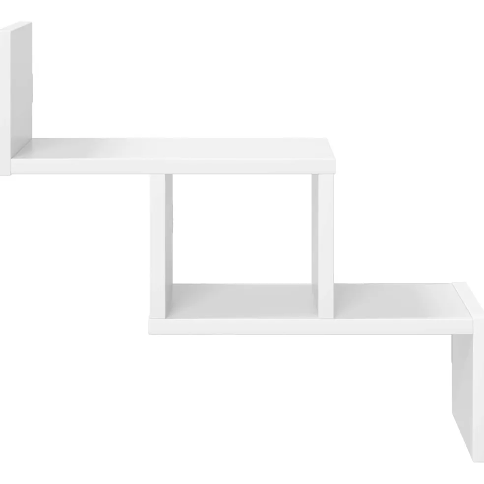 vidaXL Wandplank Wit 48 x 15 x 42 cm Bewerkt hout