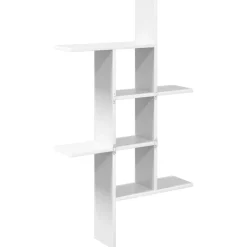 vidaXL Wandplank Wit 61 x 15 x 102 cm Bewerkt hout