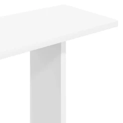 vidaXL Wandplank Wit 61 x 15 x 102 cm Bewerkt hout