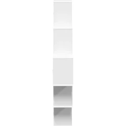 vidaXL Wandplank Wit 120 x 20 x 136 cm Bewerkt hout