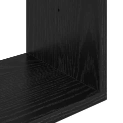 vidaXL Wandplank Zwart eiken 60 x 11 x 60 cm Bewerkt hout