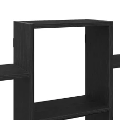 vidaXL Wandplank Zwart Eiken 159x18x66 cm Bewerkt Hout