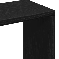 vidaXL Wandplank Zwart Eiken 36x16x90 cm Bewerkt Hout