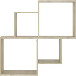 vidaXL Wandschap kubus 80x15x78,5 cm bewerkt hout sonoma eiken