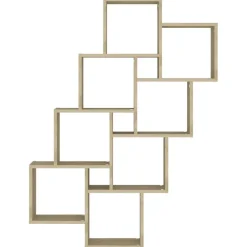 vidaXL Wandschap kubus 90x15x119 cm bewerkt hout sonoma eikenkleurig