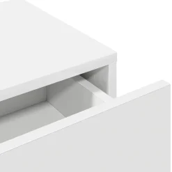 vidaXL Wandschap met lades 60x26,5x15 cm bewerkt hout wit