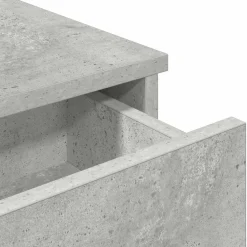 vidaXL Wandschap met lades 60x28x15 cm bewerkt hout betongrijs