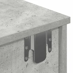 vidaXL Wandschap met lades 60x28x15 cm bewerkt hout betongrijs