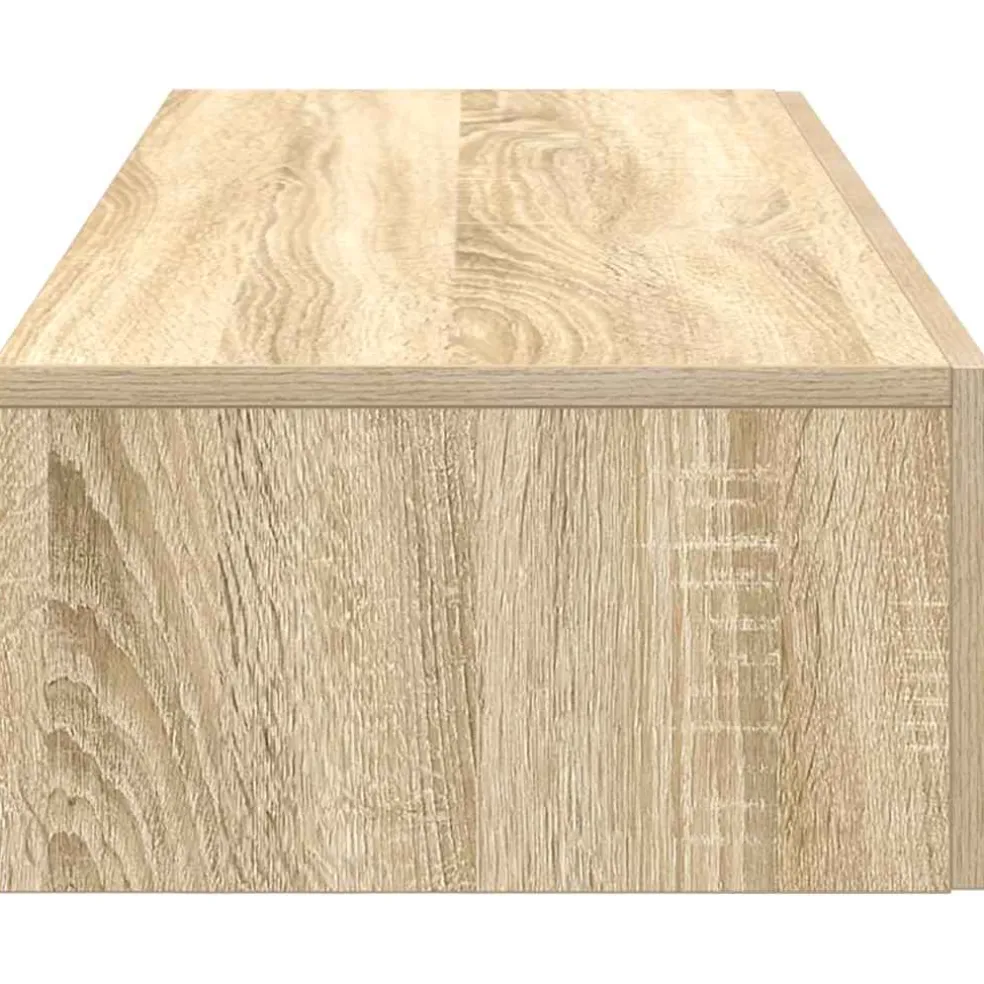 vidaXL Wandschap met lades 60x26,5x15cm bewerkt hout sonoma eikenkleur