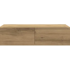vidaXL Wandschap met lades 60x26,5x15 cm bewerkt hout artisanaal eiken