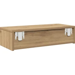 vidaXL Wandschap met lades 60x26,5x15 cm bewerkt hout artisanaal eiken