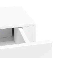 vidaXL Wandschap met lade 40x23,5x10 cm MDF wit