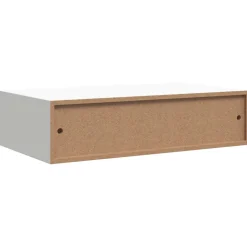 vidaXL Wandschap met lade 40x23,5x10 cm MDF wit