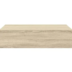 vidaXL Wandschap met lade 40x23,5x10 cm MDF eikenkleurig