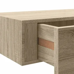 vidaXL Wandschap met lade 40x23,5x10 cm MDF eikenkleurig