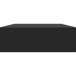 vidaXL Wandschap met lade zwevend 48x25x8 cm zwart