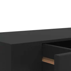vidaXL Wandschap met lade zwevend 48x25x8 cm zwart