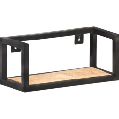 vidaXL Wandschappen 2 st 40 cm ruw mangohout