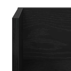 vidaXL Wandschappen 2 st 75x16,5x16,5 cm bewerkt hout zwart