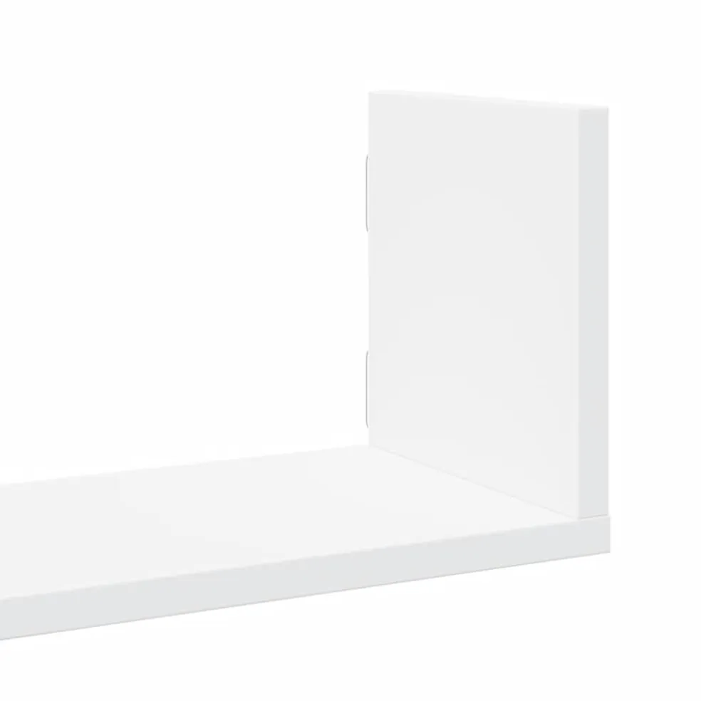 vidaXL Wandschappen 3 st 58x18x18 cm bewerkt hout wit