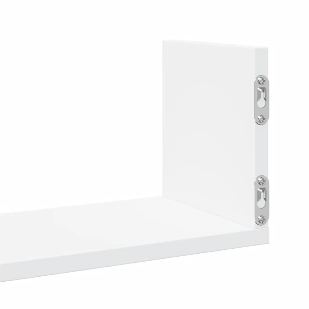vidaXL Wandschappen 3 st 58x18x18 cm bewerkt hout wit