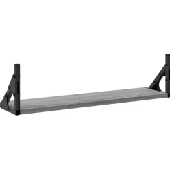 vidaXL Wandschappen 2 st 60x15x15,5 cm grijs sonoma eikenkleurig