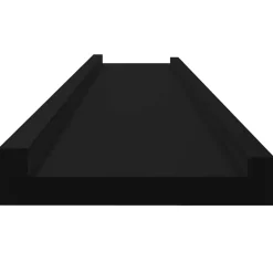 vidaXL Wandschappen 2 st 100x9x3 cm zwart