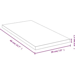 vidaXL Wandschap 40x20x1,5 cm bamboe
