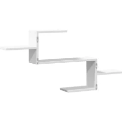vidaXL Wandschap 104x15x49 cm bewerkt hout wit