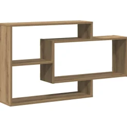 vidaXL Wandschap 104x20x58,5 cm bewerkt hout artisanaal eikenkleurig