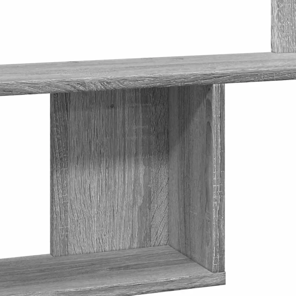 vidaXL Wandschap 159x18x66 cm bewerkt hout sonoma eikenkleurig