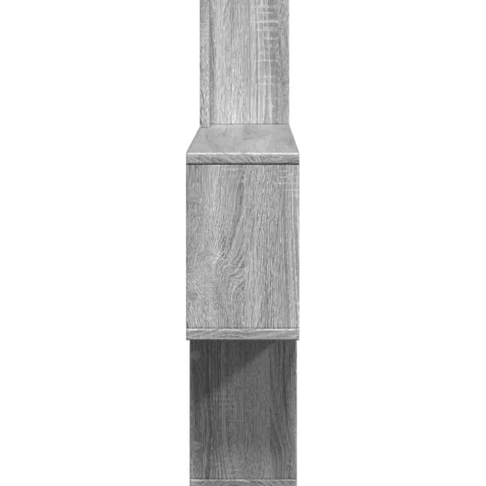 vidaXL Wandschap 159x18x66 cm bewerkt hout sonoma eikenkleurig