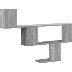 vidaXL Wandschap 159x18x66 cm bewerkt hout sonoma eikenkleurig