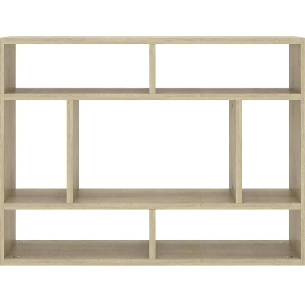 vidaXL Wandschap 75x16x55 cm bewerkt hout sonoma eikenkleurig