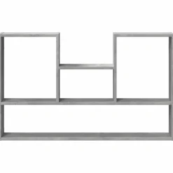 vidaXL Wandschap 99x15x60 cm bewerkt hout betongrijs