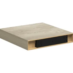 vidaXL Wandschap zwevend 23x23,5x3,8 cm MDF eikenkleur