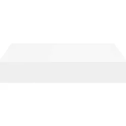 vidaXL Wandschap zwevend 23x23,5x3,8 cm MDF wit