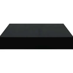 vidaXL Wandschap zwevend 23x23,5x3,8 cm MDF hoogglans zwart