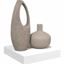 vidaXL Wandschap zwevend 23x23,5x3,8 cm MDF hoogglans wit