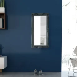 vidaXL Wandspiegel Barok 100 x 50 cm zwart