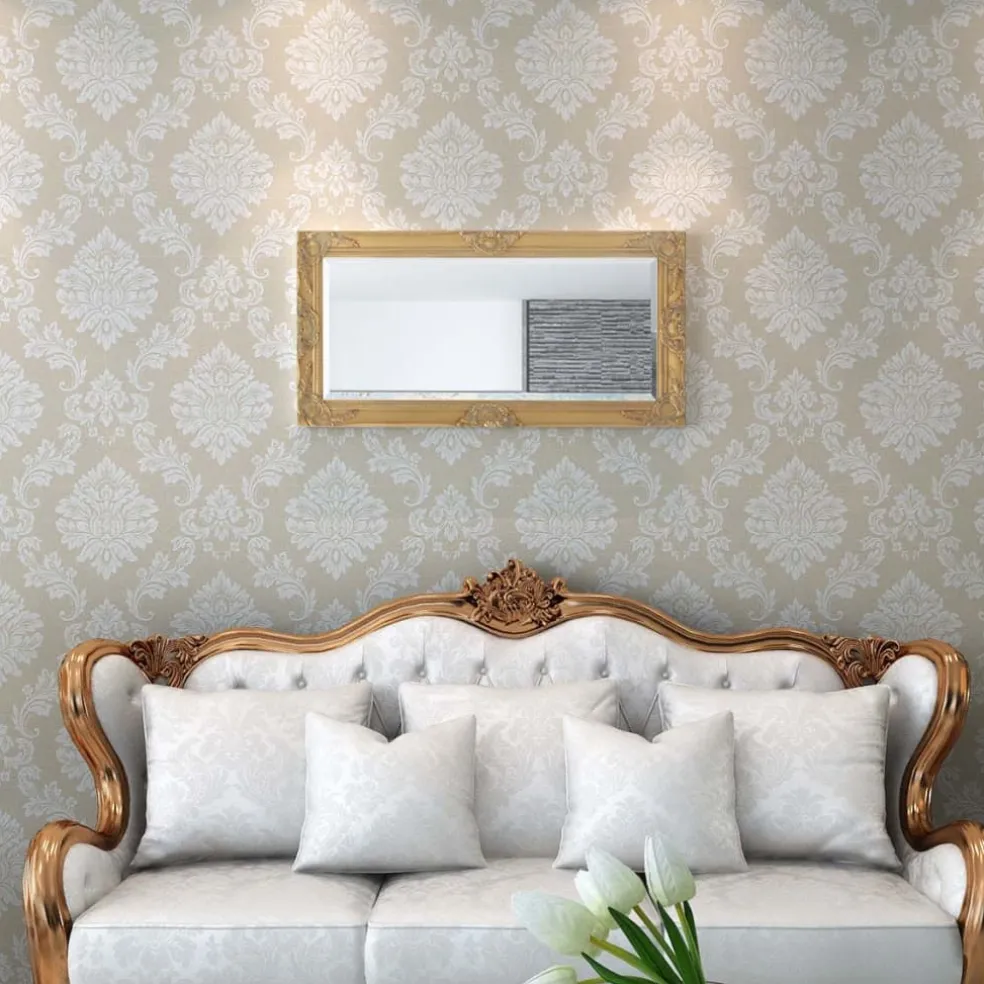 vidaXL Wandspiegel Barok 100 x 50 cm goud